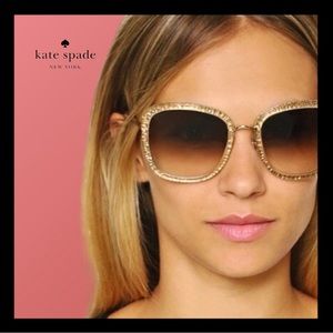 LIKE NEW ♠️ Kate Spade Scottie Sparkle Oversized Sunglasses